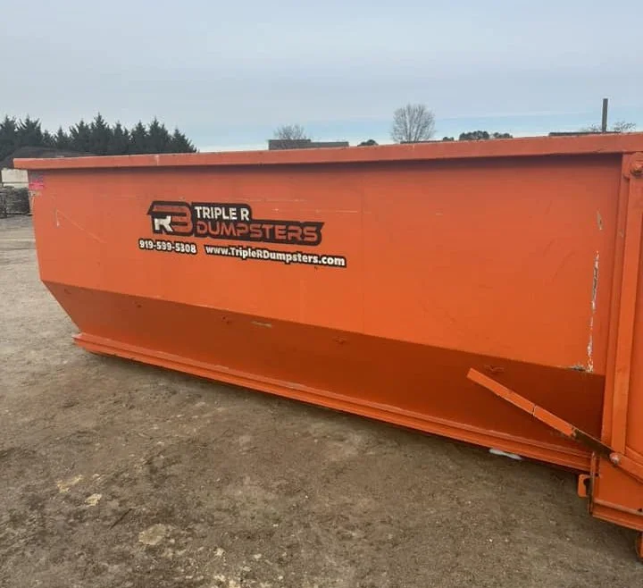 orange dumpster